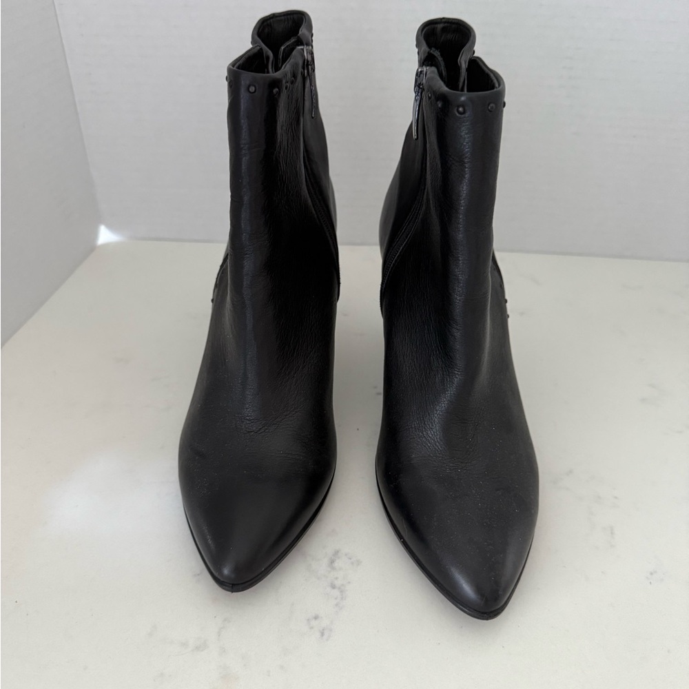 Echo Black Ankle Booties with Beaded Detail